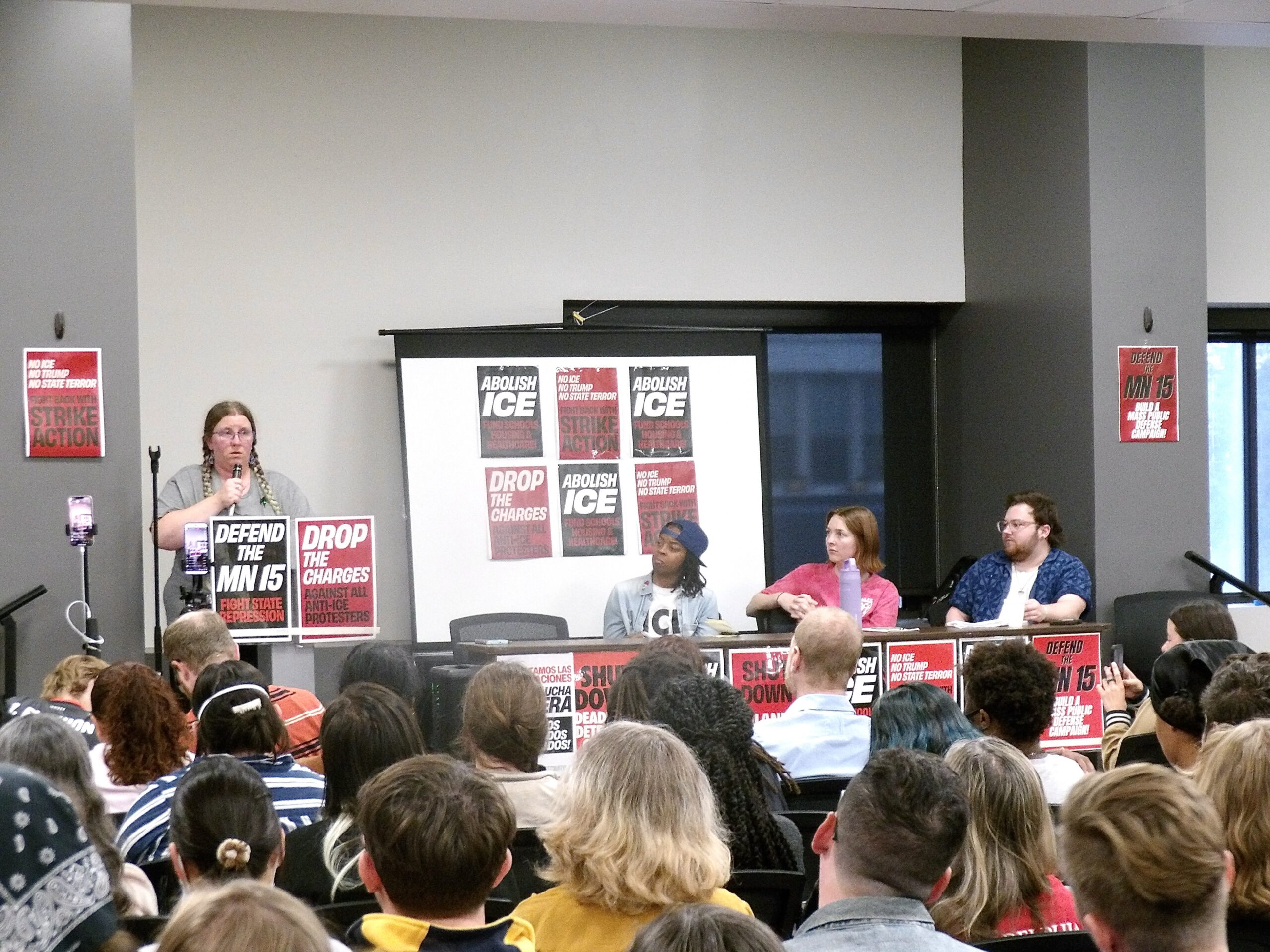 NOUS N'AVONS PAS PEUR : Les activistes du Minnesota 15 et de Delaney Hall en tête d'affiche d'une réunion de masse pour combattre la GLACE !